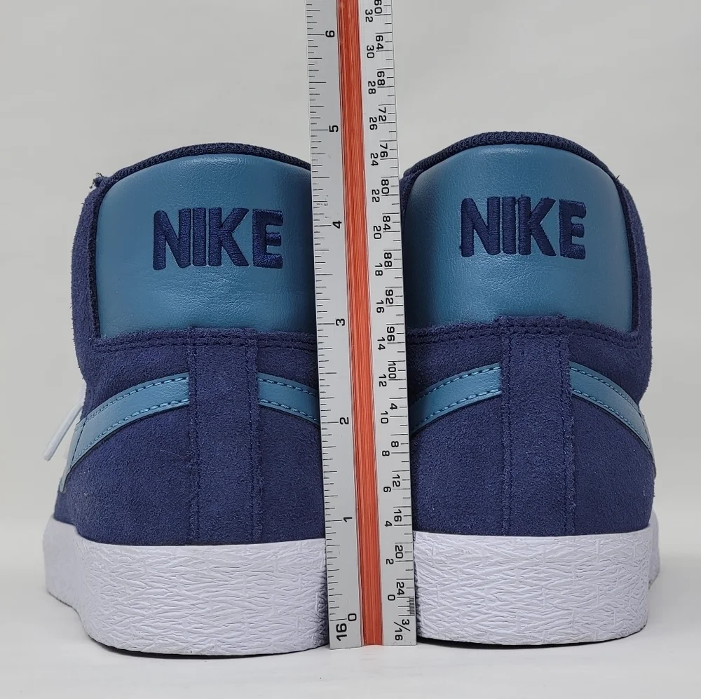 Nike Blue and Teal High-Top Sneakers - Size 14